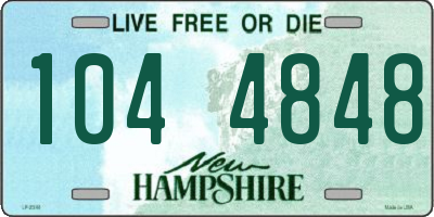 NH license plate 1044848