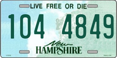 NH license plate 1044849