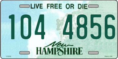 NH license plate 1044856