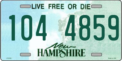NH license plate 1044859