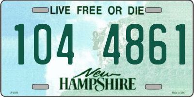 NH license plate 1044861