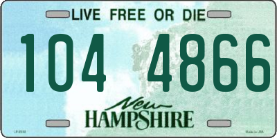 NH license plate 1044866