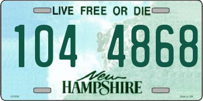 NH license plate 1044868