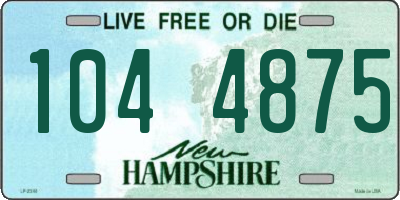 NH license plate 1044875