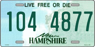 NH license plate 1044877