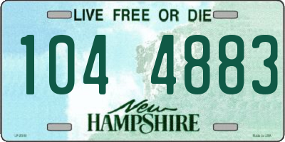 NH license plate 1044883