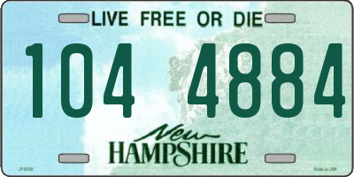 NH license plate 1044884