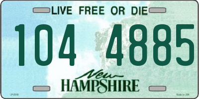 NH license plate 1044885