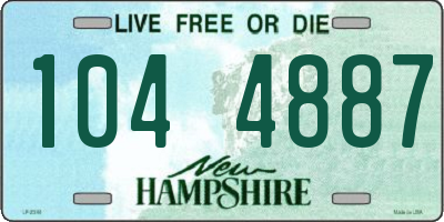 NH license plate 1044887