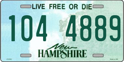 NH license plate 1044889