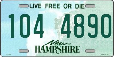 NH license plate 1044890