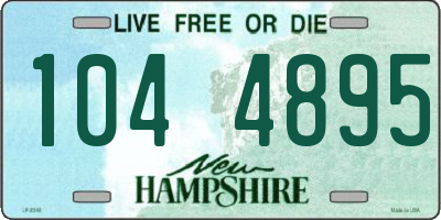 NH license plate 1044895
