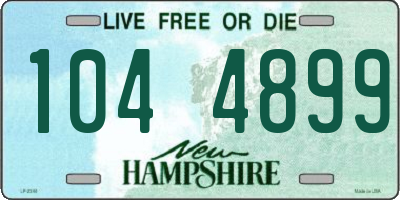 NH license plate 1044899