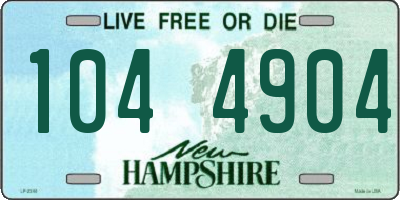 NH license plate 1044904