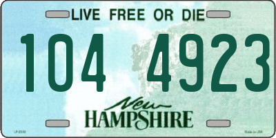NH license plate 1044923
