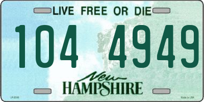 NH license plate 1044949
