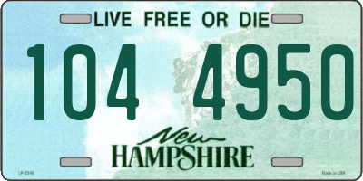 NH license plate 1044950