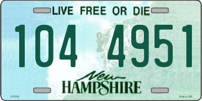 NH license plate 1044951