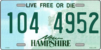NH license plate 1044952