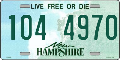 NH license plate 1044970