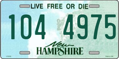 NH license plate 1044975