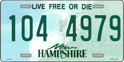 NH license plate 1044979