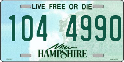 NH license plate 1044990