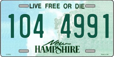 NH license plate 1044991
