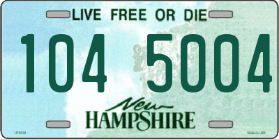 NH license plate 1045004