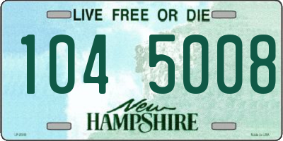 NH license plate 1045008