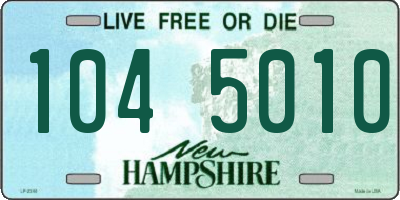 NH license plate 1045010
