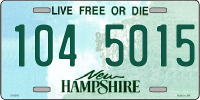 NH license plate 1045015