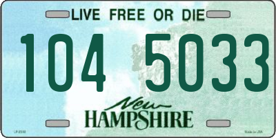 NH license plate 1045033