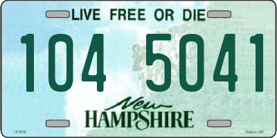 NH license plate 1045041