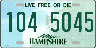 NH license plate 1045045