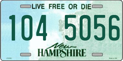 NH license plate 1045056
