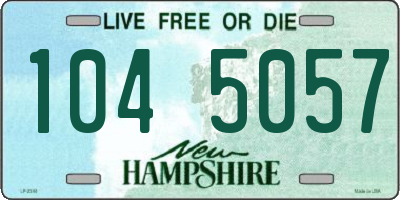 NH license plate 1045057