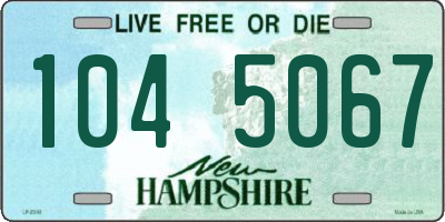 NH license plate 1045067