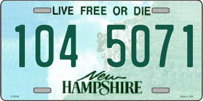 NH license plate 1045071
