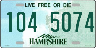 NH license plate 1045074