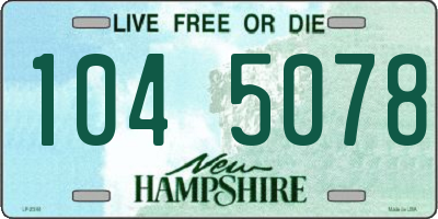 NH license plate 1045078