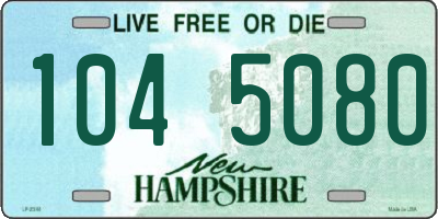 NH license plate 1045080