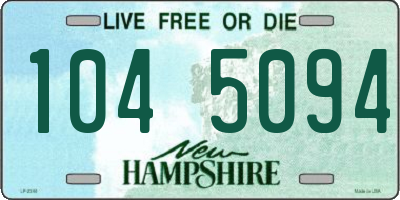 NH license plate 1045094