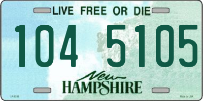NH license plate 1045105