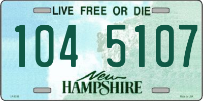 NH license plate 1045107