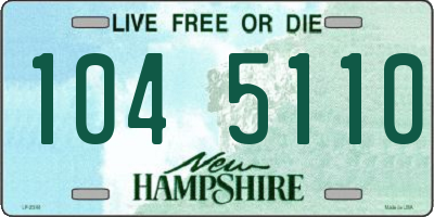 NH license plate 1045110