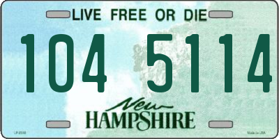 NH license plate 1045114