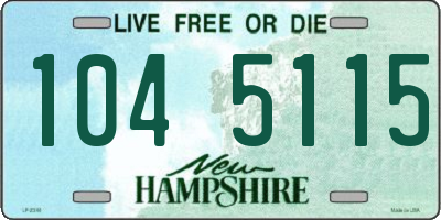NH license plate 1045115