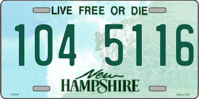 NH license plate 1045116