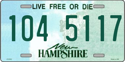 NH license plate 1045117